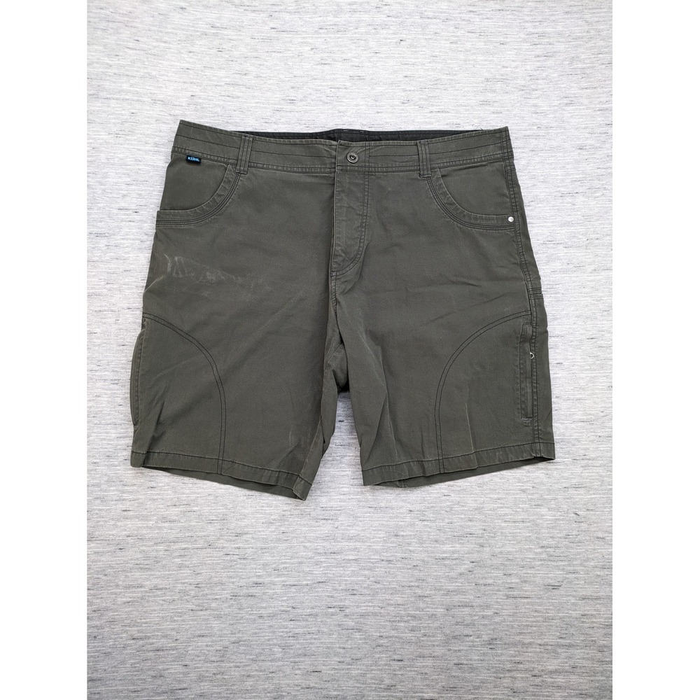 Kuhl Renegade Mens Olive Green Hiking Shorts Outdoor Casual Utility Size‎ 40